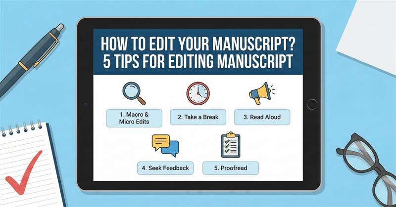 How to Edit Your Manuscript? 5 Tips for Editing Manuscript